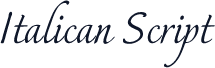 Italican Script
