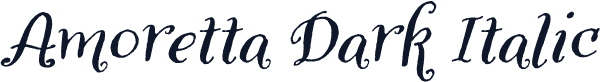 ☞Amoretta Dark Italic