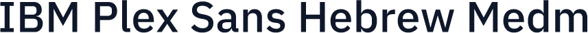IBM Plex Sans Hebrew Medm