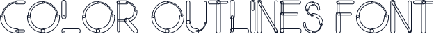 Color OutLines Font