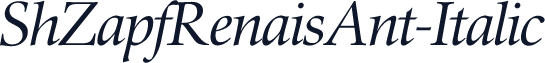 ShZapfRenaisAnt-Italic