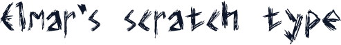 Elmar's scratch type