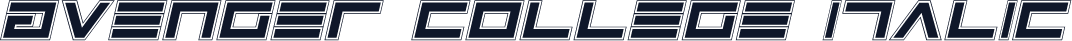 Avenger College Italic