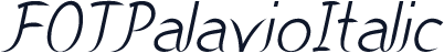 FOTPalavioItalic