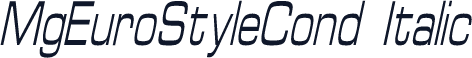 MgEuroStyleCond Italic