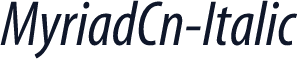 MyriadCn-Italic