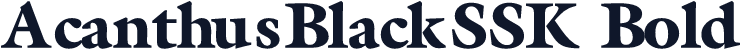 AcanthusBlackSSK Bold