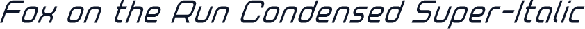 Fox on the Run Condensed Super-Italic