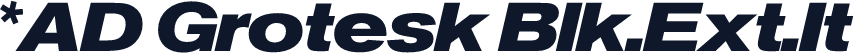 *AD Grotesk Blk.Ext.It