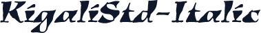 KigaliStd-Italic