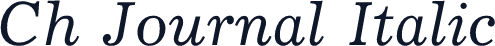 Ch Journal Italic