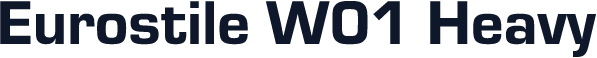 Eurostile W01 Heavy