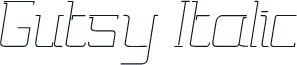 Gutsy Italic