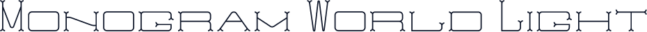 Monogram World Light