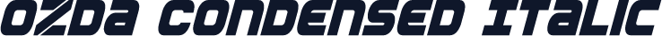 Ozda Condensed Italic