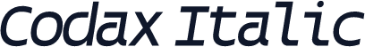 Codax Italic