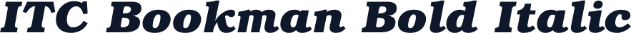 ITC Bookman Bold Italic