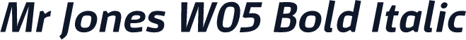 Mr Jones W05 Bold Italic