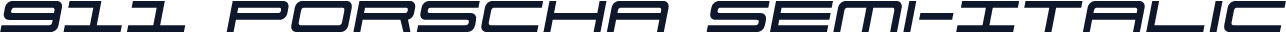 911 Porscha Semi-Italic