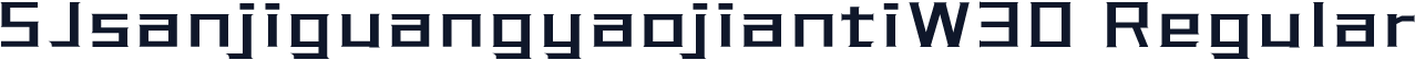 SJsanjiguangyaojiantiW30 Regular