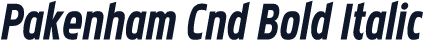 Pakenham Cnd Bold Italic