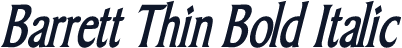 Barrett Thin Bold Italic
