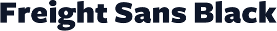 Freight Sans Black