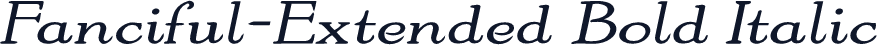 Fanciful-Extended Bold Italic