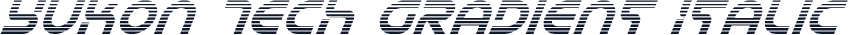Yukon Tech Gradient Italic