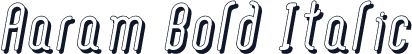 Aaram Bold Italic