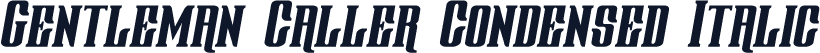 Gentleman Caller Condensed Italic