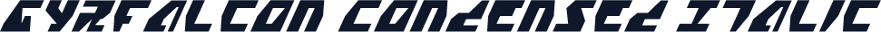Gyrfalcon Condensed Italic