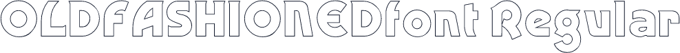 OLDFASHIONEDfont Regular