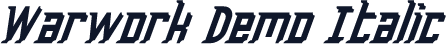 Warwork Demo Italic