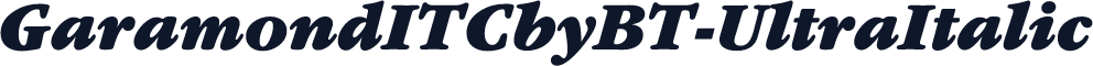 GaramondITCbyBT-UltraItalic