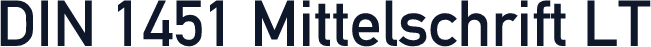 DIN 1451 Mittelschrift LT