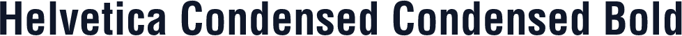 Helvetica Condensed Condensed Bold