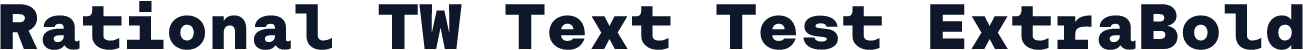 Rational TW Text Test ExtraBold