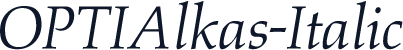 OPTIAlkas-Italic