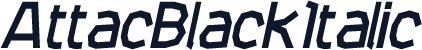 AttacBlackItalic