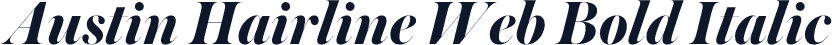 Austin Hairline Web Bold Italic