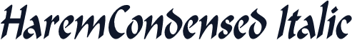 HaremCondensed Italic