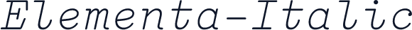 Elementa-Italic