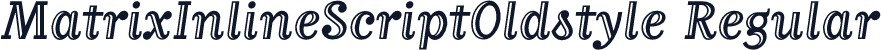 MatrixInlineScriptOldstyle Regular