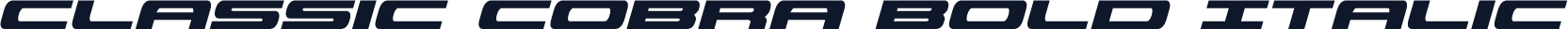 Classic Cobra Bold Italic