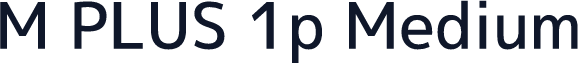 M PLUS 1p Medium