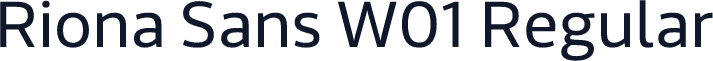 Riona Sans W01 Regular