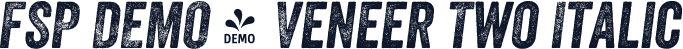 FSP DEMO - Veneer Two Italic