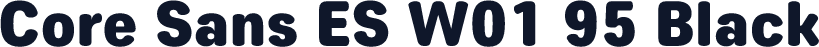 Core Sans ES W01 95 Black