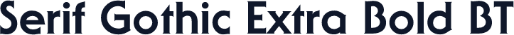 Serif Gothic Extra Bold BT
